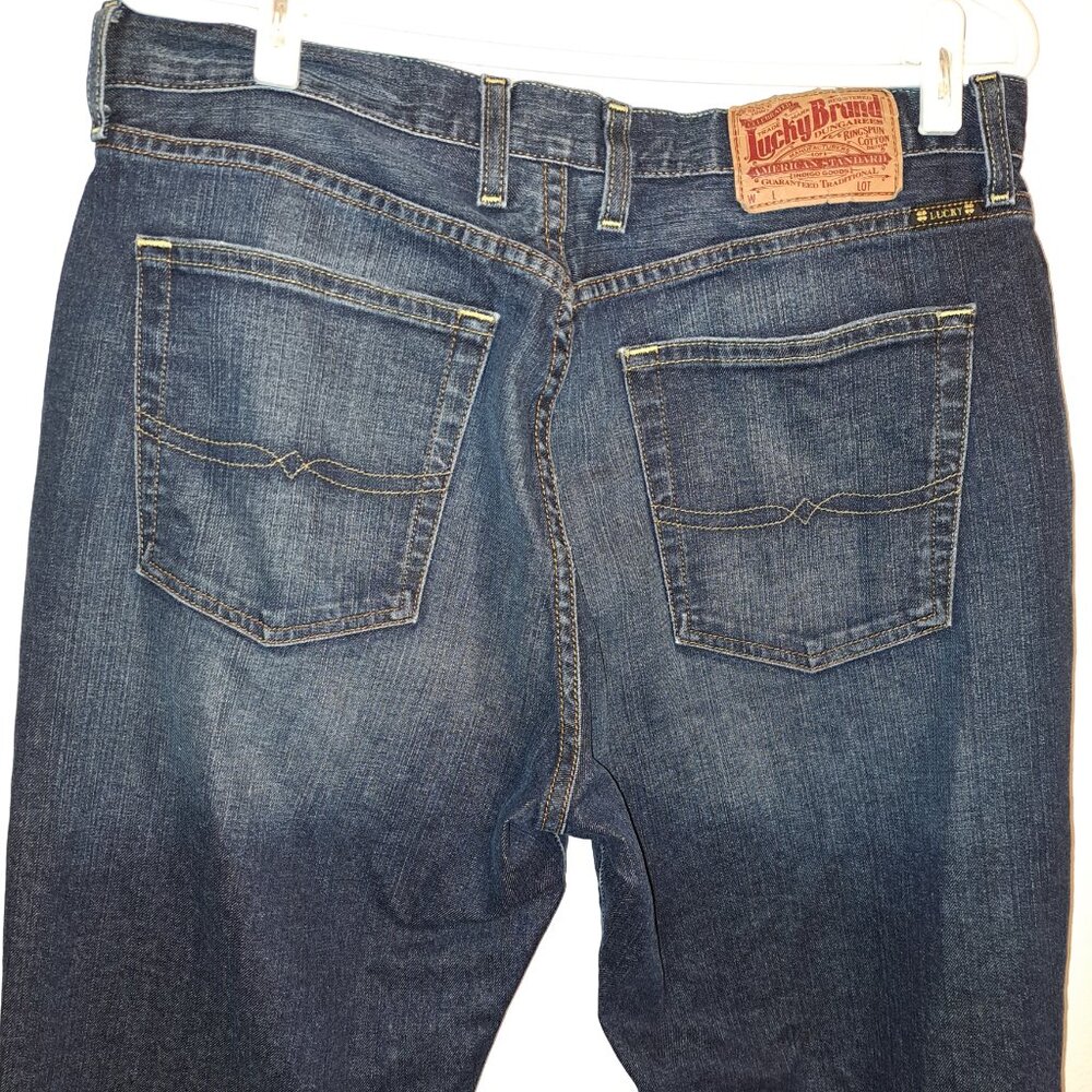 Lucky Brand Dungarees by Gene Montesano Classic fit Jeans Size 34 Short Inseam